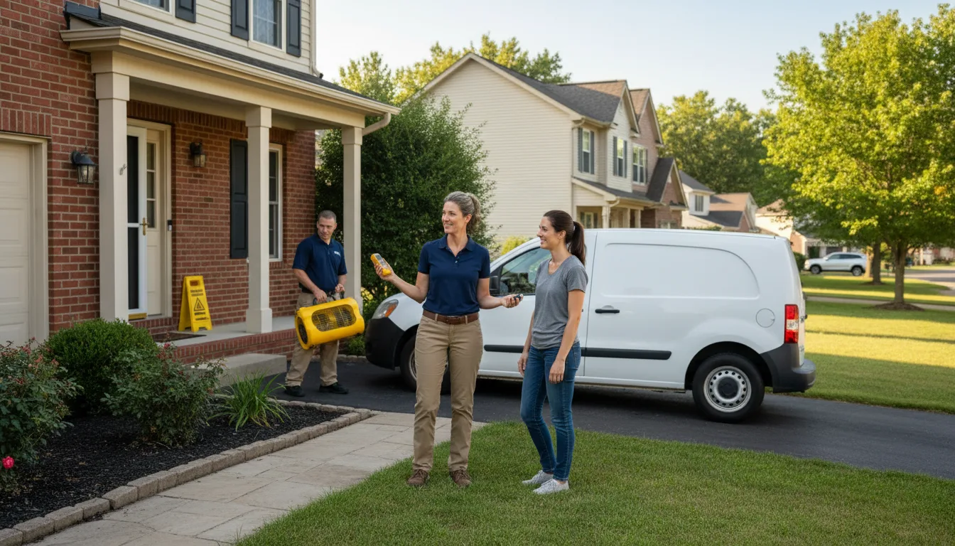 Residential water damage restoration in Temple Bar Marina, AZ